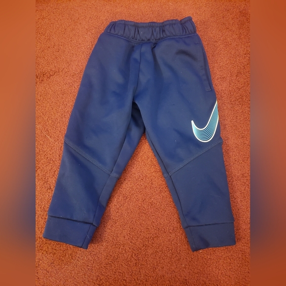 Nike boys toddler 2T blue dri-fit fleece lined pull on elastic waist sweatpants - Picture 1 of 5